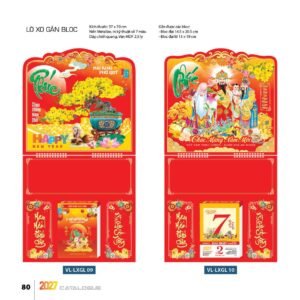 Lịch Treo Tường Lò Xo 2027 VL Mẫu VLLXG09 (37 x 70cm) Quà Tết Gia Đình Sum Vầy Ý Nghĩa in logo doanh nghiệp quà tặng Tết tại Quà Tặng Gia Dụng VN