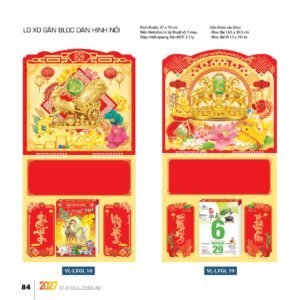 Lịch Treo Tường Lò Xo 2027 VL Mẫu VLLXG18 (37 x 70cm) Quà Tết Gia Đình Sum Vầy Ý Nghĩa in logo doanh nghiệp quà tặng Tết tại Quà Tặng Gia Dụng VN