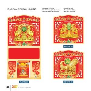 Lịch Treo Tường Lò Xo 2027 VL Mẫu VLLXG23 (37 x 70cm) Quà Tết Gia Đình Sum Vầy Ý Nghĩa in logo doanh nghiệp quà tặng Tết tại Quà Tặng Gia Dụng VN
