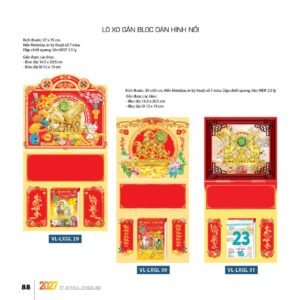 Lịch Treo Tường Lò Xo 2027 VL Mẫu VLLXG29 (37 x 70cm) Quà Tết Gia Đình Sum Vầy Ý Nghĩa in logo doanh nghiệp quà tặng Tết tại Quà Tặng Gia Dụng VN